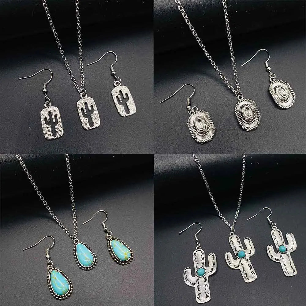 Earrings and necklace set