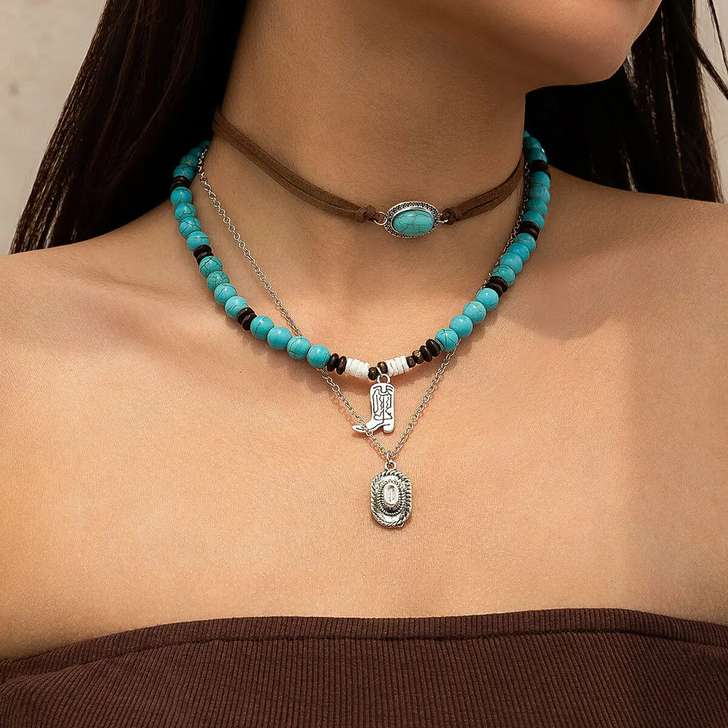 KunJoe 3-piece choker necklace set