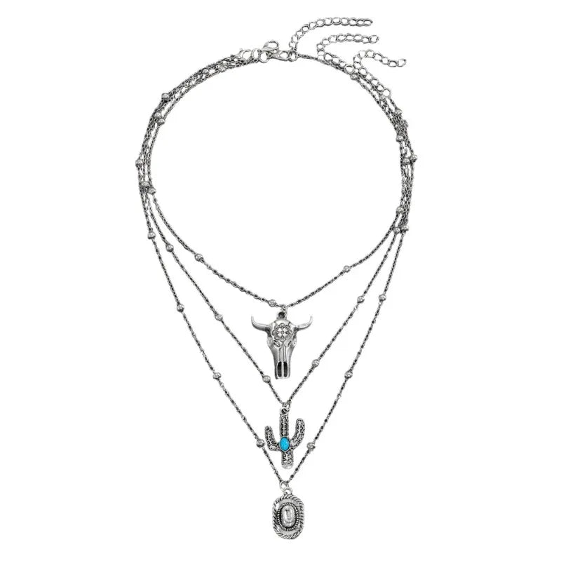 Cowboy style necklace set