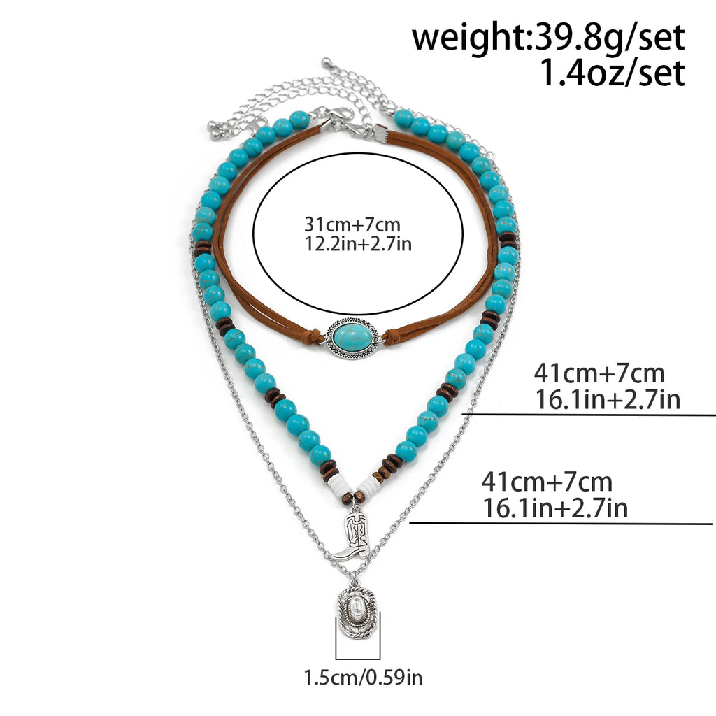 KunJoe 3-piece choker necklace set