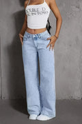 Women's jeans in the style of the 2000s.